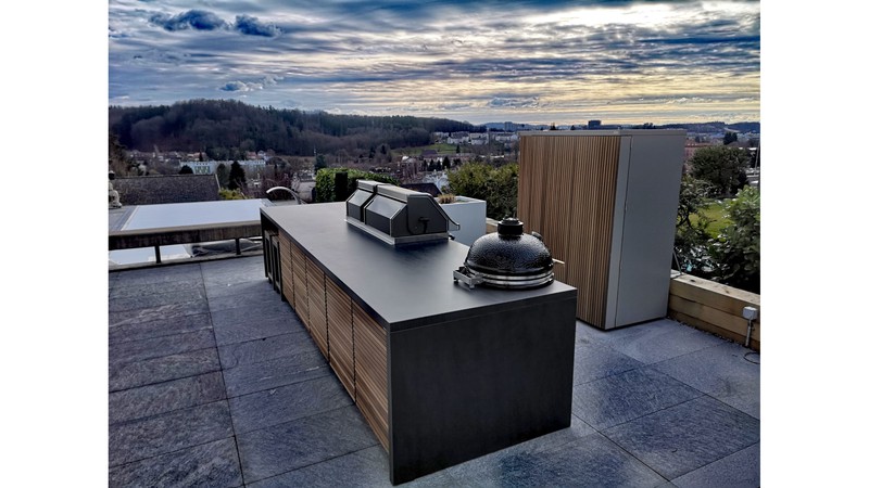 CUBIC Outdoor-Küche mit Cupboard - wasser- und staubdicht