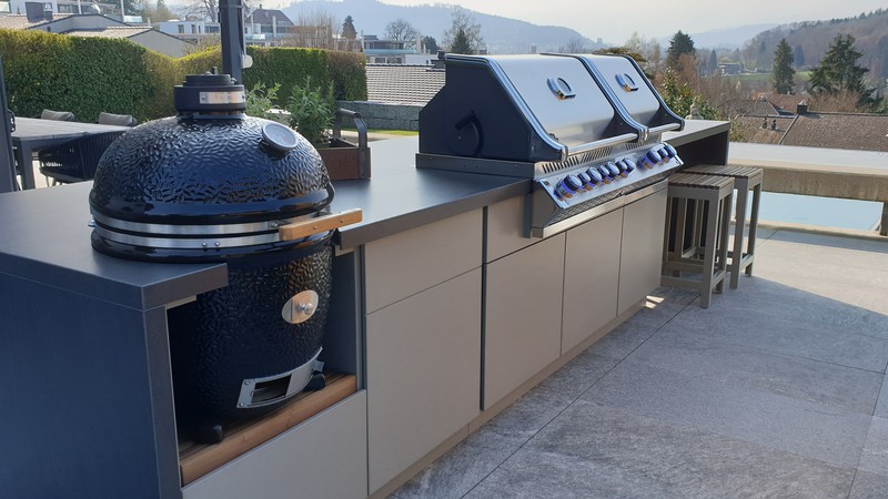 CUBIC Outdoor-Küche mit Monolith und Napoleon Gasgrill