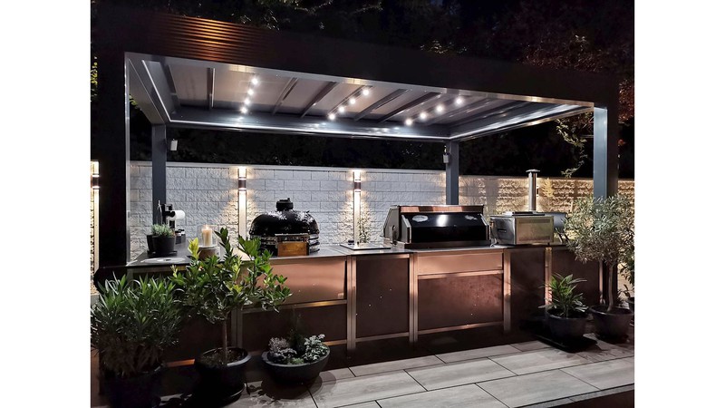 Unter Dach oder im Freien - der Burnout Kitchen ist es egal
