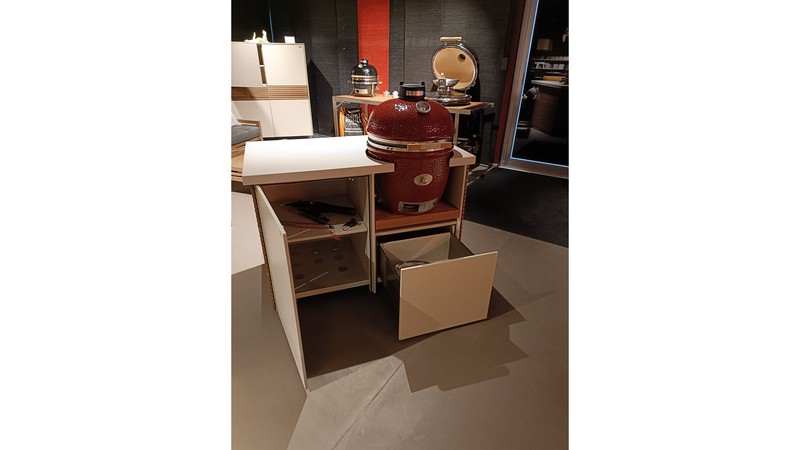 Cubic Outdoorkitchen fahrbar inkl. Monolith. Aktion