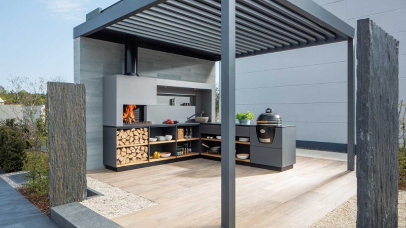 Die gerade Küchenzeile